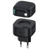 Сетевое ЗУ USAMS CC209 + кабель Lightning телескопический (PD 35W/0.8m/3A ) черное
