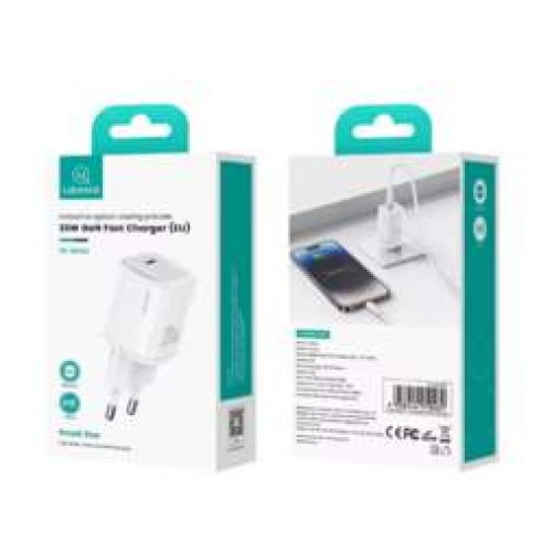 Сетевое ЗУ USAMS CC248 (PD 20W/3A) белое