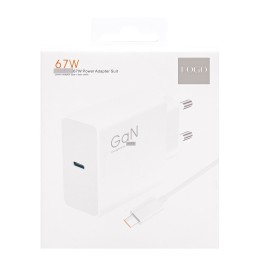 Сетевое ЗУ XIAOMI BHR4927GL + кабель Type-C/Type-C (PD67W) белое