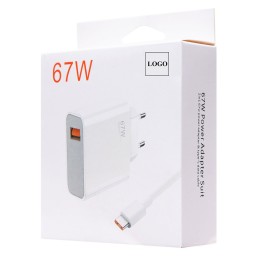 Сетевое ЗУ XIAOMI BHR6035EU + кабель Type-C (USB/67W) белое