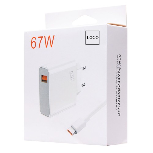Сетевое ЗУ XIAOMI BHR6035EU + кабель Type-C (USB/67W) белое