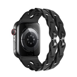 Силиконовый ремешок для часов Apple Watch HOCO WA28 38/40/41/мм черный