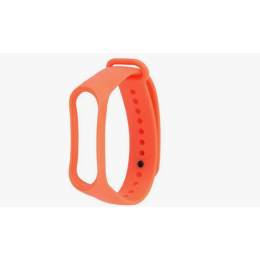 Силиконовый ремешок для Xiaomi Mi Band 3/4 оранжевый (03)