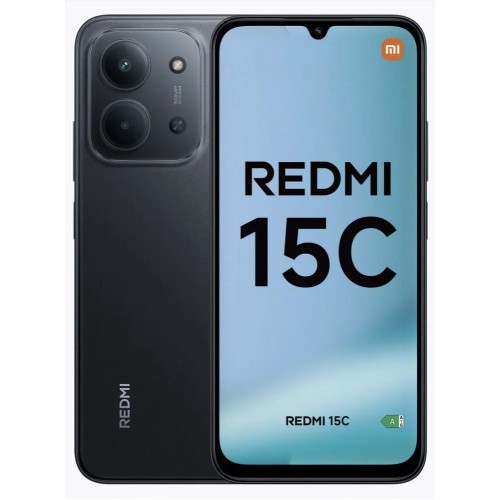Смартфон XIAOMI Redmi 15C 4Gb/256Gb Black (6.9"/50МП/4G/NFC/6000mAh)