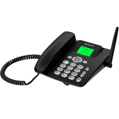 Стационарный телефон MAXVI RT-02 Black (2,4"/1000mAh)