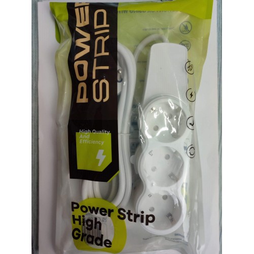 Удлинитель POWER STRIP F05, 3 гнезда, 8 метра, 16А с заземлением 