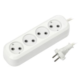 Удлинитель SMARTBUY, 4 гнезда 7 метров 10А/2,2кВт без заземления ПВС 2х1,0