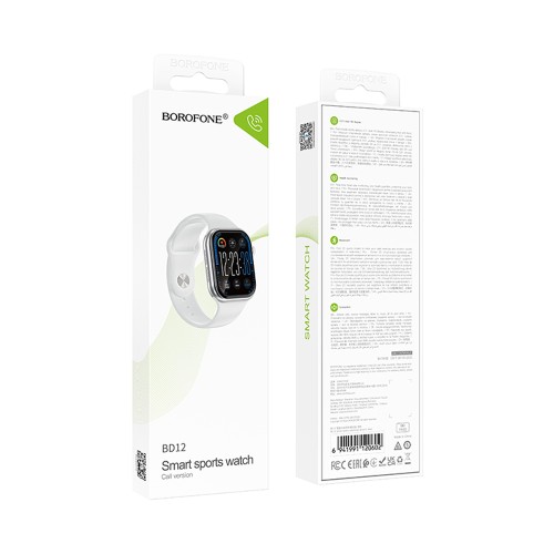 Умные часы BOROFONE BD12 (2.1"/190mAh/Bluetooth) серебристые