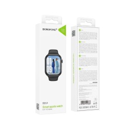 Умные часы BOROFONE BD14 Plus (2.01"/200mAh/IP54/Уведомления/Bluetooth) черные