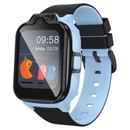 Умные часы HOCO Y104 ((1.69"/4G/GPS/IP67/камера/функция звонка/700mAh) детские черно-голубые 