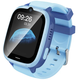 Умные часы HOCO Y106 (1.83"/730mAh/4G/GPS/IPX7/камера/функция звонка/Уведомления) детские синие