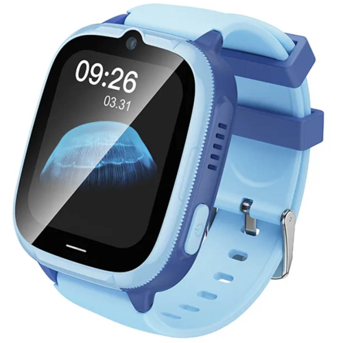 Умные часы HOCO Y106 (1.83"/730mAh/4G/GPS/IPX7/камера/функция звонка/Уведомления) детские синие