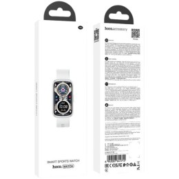Умные часы HOCO Y25 (1.47"/190mAh/IP68/Уведомления/Bluetooth) серебро