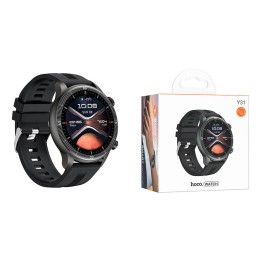 Умные часы HOCO Y31 (1.46"/250mAh/IP67/функция звонка/Уведомления/Bluetooth) черные