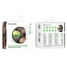 Умные часы HOCO Y39 (1.72"/280mAh/GPS/IP67/функция звонка/Уведомления/Bluetooth) черные