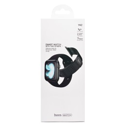 Умные часы HOCO Y42 (2.01"/260mAh/IPX6/функция звонка/Уведомления/Bluetooth) черные