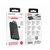 Внешний аккумулятор 10 000 mAh BOROFONE BJ57 (2USB QC3.0/PD 20W/2 кабеля/Micro/LED инд.бат) черный