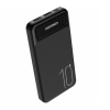 Внешний аккумулятор 10 000 mAh DENMEN DP09 (2USB/2.1A/input Micro/Type-C) черный