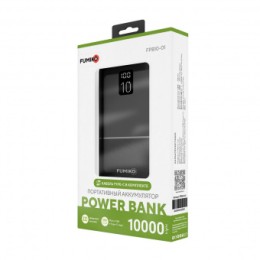 Внешний аккумулятор 10 000 mAh FUMIKO PB10 (2USB/PD/дисплей) черный