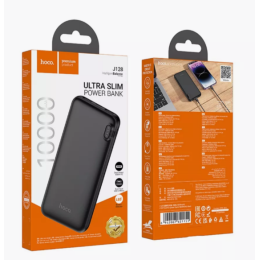 Внешний аккумулятор 10 000 mAh HOCO J128 (2USB/PD/Micro/LED инд.бат) черный