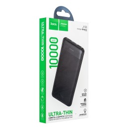 Внешний аккумулятор 10 000 mAh HOCO J153 (2USB/PD/Micro/LED инд.бат) черный