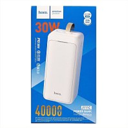 Внешний аккумулятор 40 000 mAh HOCO J111C (2USB QC3.0/PD 30W/Micro/LED инд) белый