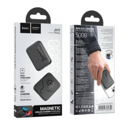  Внешний аккумулятор MagSafe  5 000 mAh HOCO J117 (QC3.0/PD 20W) черный