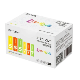 XIAOMI Батарейка алкалиновая набор ZMI Rainbow ZI5AA+ZI7AAA 12+12 (цена за упаковку 24 штуки)