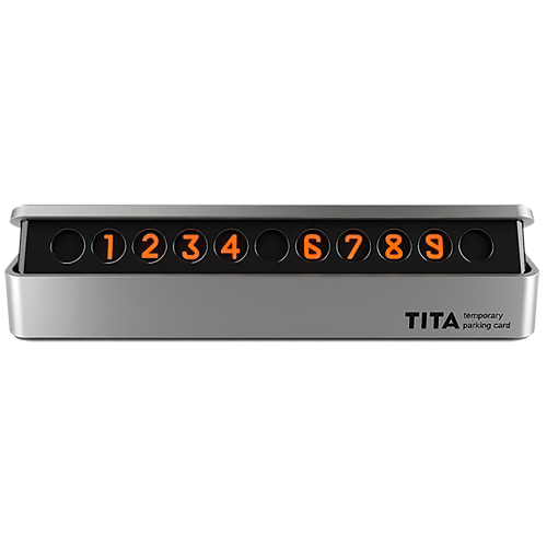 XIAOMI Парковочная карта TITA Temporary Parking Card Mini серебристая