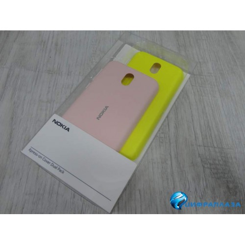 Задняя крышка Nokia 1 Xpress-on Cover Dual Pk PK&YLW XP-150