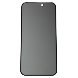 Защитное стекло iPhone 16/15 АНТИШПИОН черное