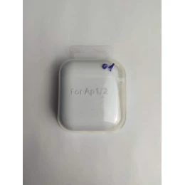 Чехол для наушников AirPods 1/2 Protection Case с карабином (01) белый