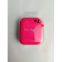 Чехол для наушников AirPods 1/2 Protection Case с карабином (02) фиксия