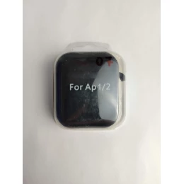 Чехол для наушников AirPods 1/2 Protection Case с карабином (07) черный