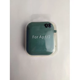 Чехол для наушников AirPods 1/2 Protection Case с карабином (08) ель