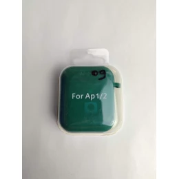 Чехол для наушников AirPods 1/2 Protection Case с карабином (09) темно-зеленый