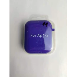 Чехол для наушников AirPods 1/2 Protection Case с карабином (11) фиолетовый