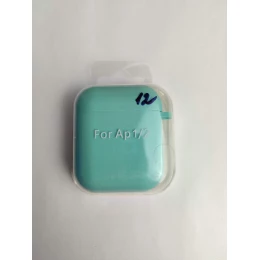 Чехол для наушников AirPods 1/2 Protection Case с карабином (12) бирюзовый