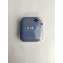 Чехол для наушников AirPods 1/2 Protection Case с карабином (13) серый