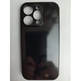 Чехол пластиковый iPhone 16 Pro карбон черный