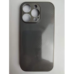Чехол пластиковый iPhone 16 Pro карбон серый