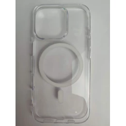 Чехол пластиковый iPhone 16 Pro SkyArmor Magsafe прозрачный