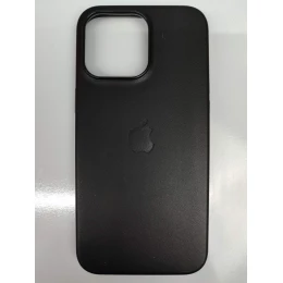 Чехол пластиковый Leather Case MagSafe ORG iPhone 15 Pro Max черный