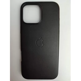 Чехол пластиковый Leather Case MagSafe ORG iPhone 16 Pro Max черный