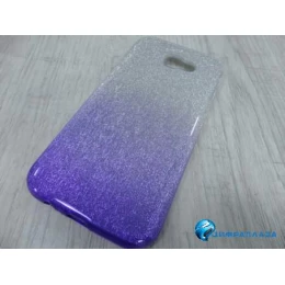 Чехол пластиковый Samsung A7 2017 (A720) блестящий серебристо-фиолетовый