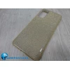 Чехол силикон-пластик Huawei Honor 30 Fashion с блестками золотистый