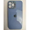 Чехол силикон-пластик iPhone 13 Pro Max глянец с логотипом синий