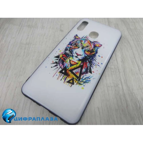 Чехол силикон пластик Samsung A30 EDIVIA 3D принт (045)