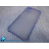 Чехол силикон-пластик Xiaomi POCO M3 прозрачный с защитой по краям серый/голубой