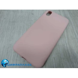 Чехол силиконовый Huawei Honor 8S Silicone Case New Era светло-розовый